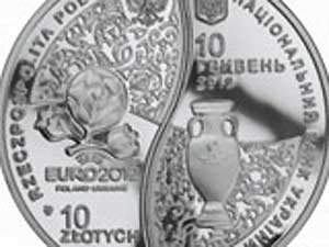 Commemorative coin for the final part of the European Football Championship 2012