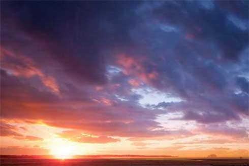 Taking into account the physiology of vision, that is, the maximum sensitivity of our eyes to blue-green color, we get as a result of sky blue color